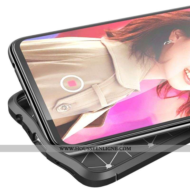 Coque Oppo Find X3 Lite Effet Cuir Litchi Double Line