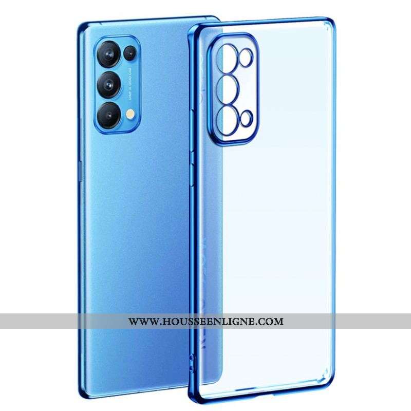 Coque Oppo Find X3 Lite Transparente Rebords Style Métal SULADA