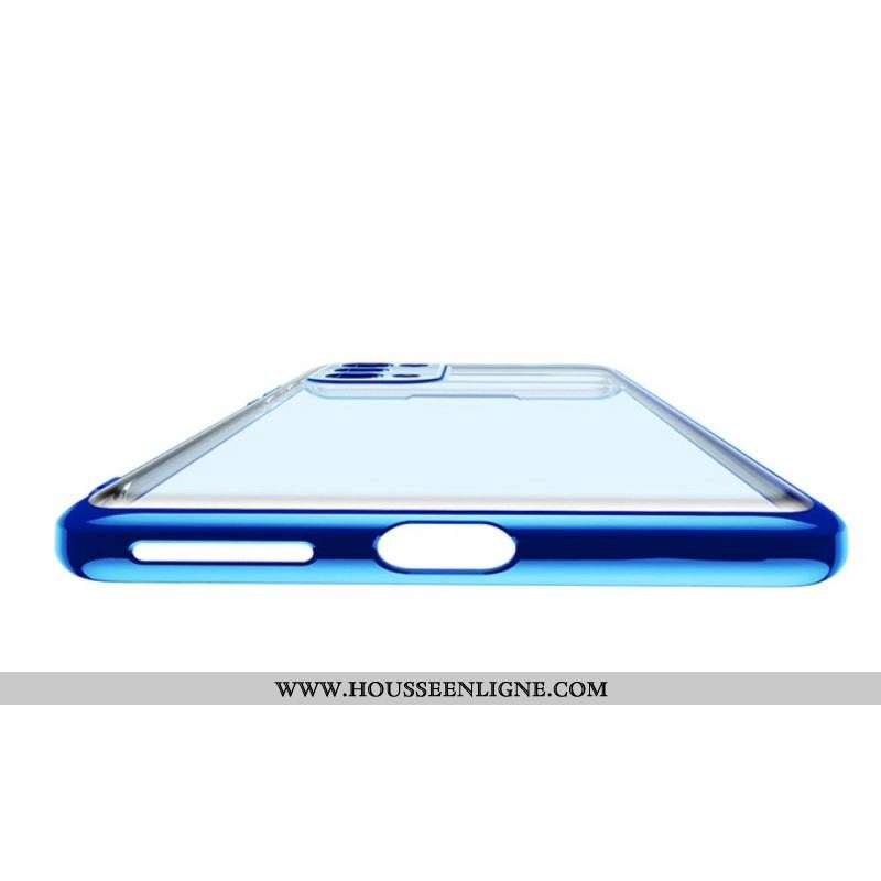 Coque Oppo Find X3 Lite Transparente Rebords Style Métal SULADA