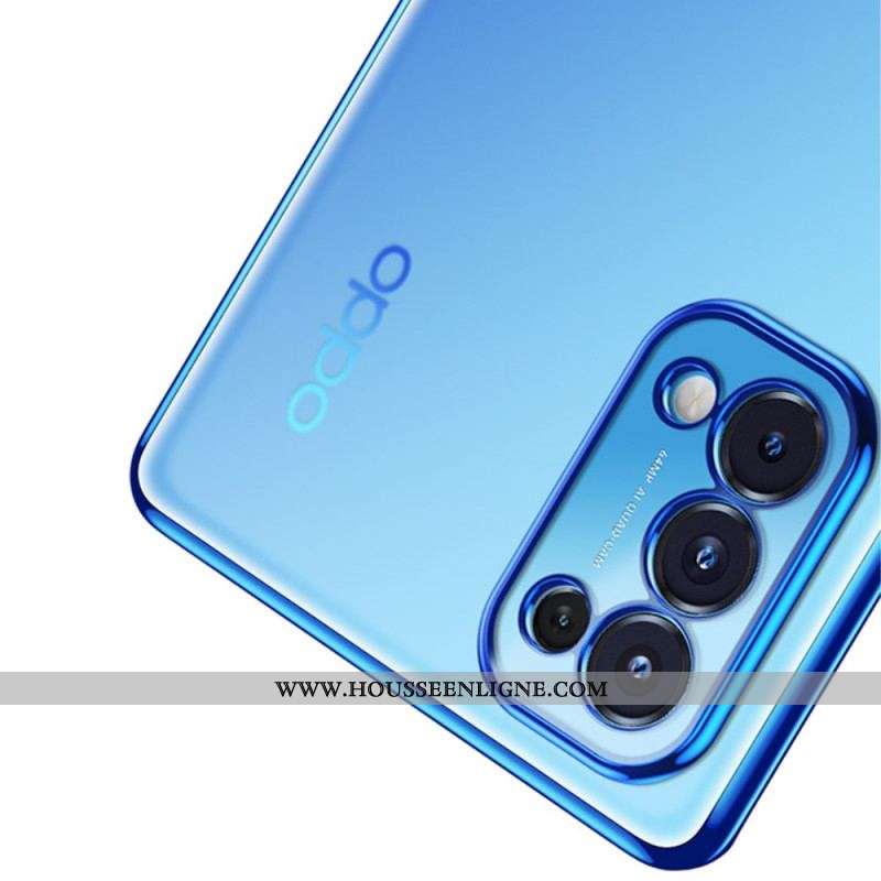 Coque Oppo Find X3 Lite Transparente Rebords Style Métal SULADA