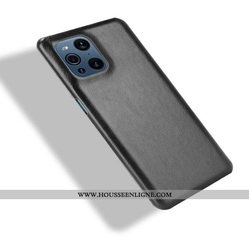 Coque Oppo Find X3 / X3 Pro Effet Cuir Litchi