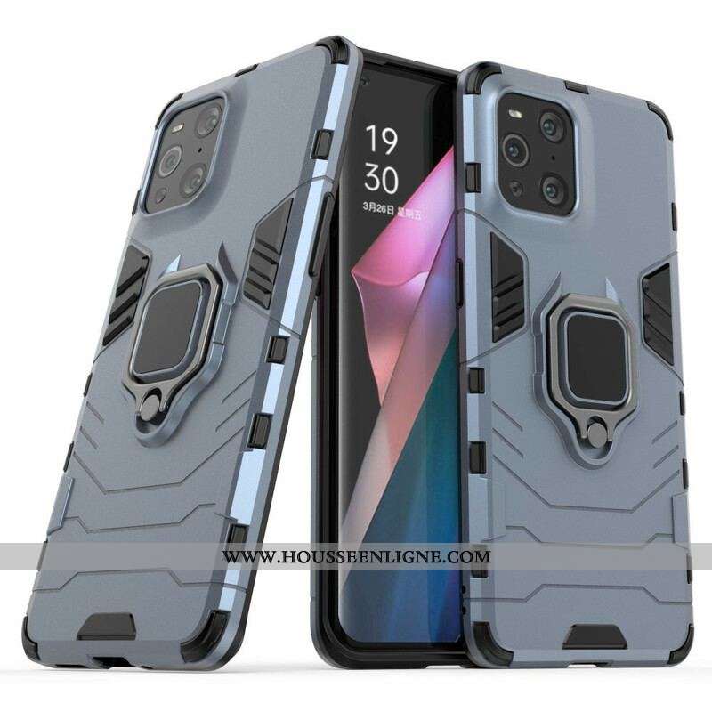 Coque Oppo Find X3 / X3 Pro Ring Résistante