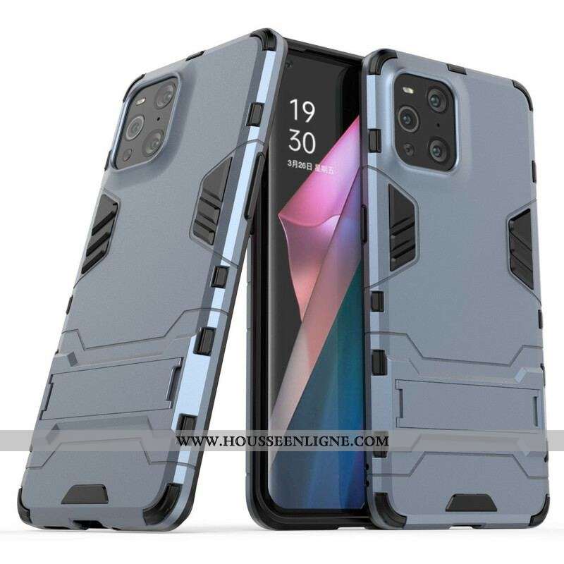 Coque Oppo Find X3 / X3 Pro Résistante Languette