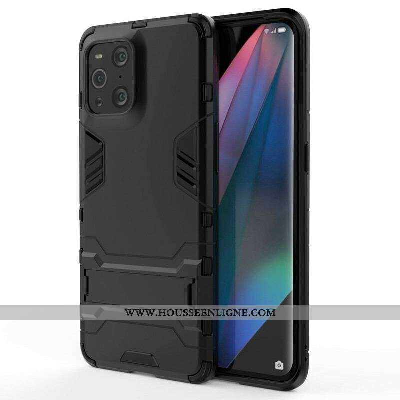 Coque Oppo Find X3 / X3 Pro Résistante Languette