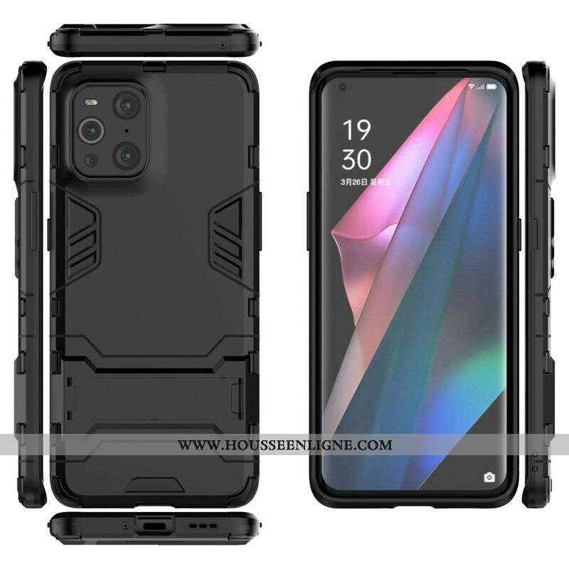 Coque Oppo Find X3 / X3 Pro Résistante Languette