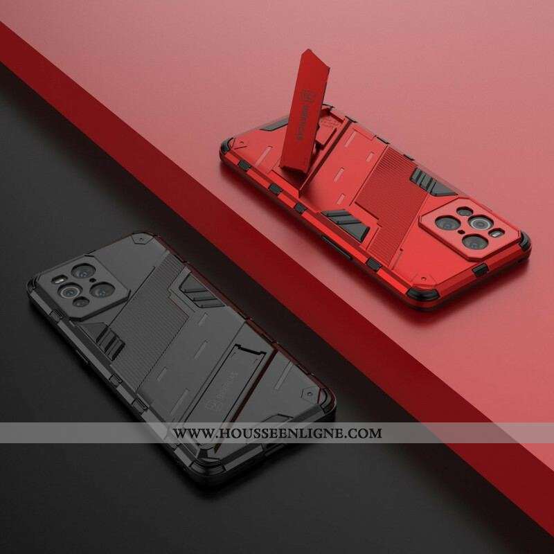 Coque Oppo Find X3 / X3 Pro Support Amovible Deux Positions Mains Libres