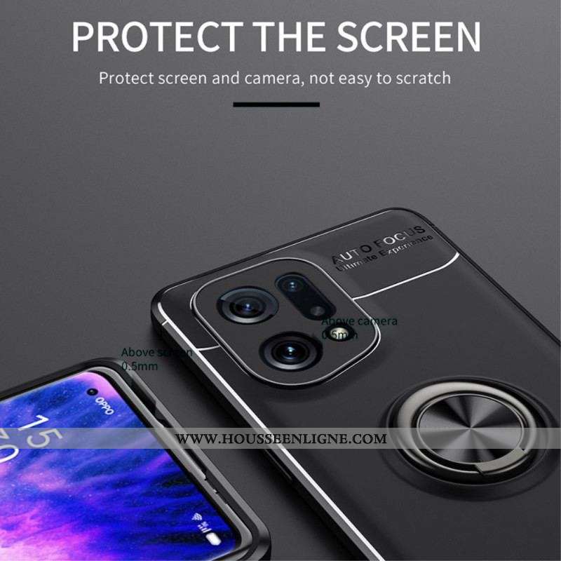Coque Oppo Find X5 Anneau Rotatif