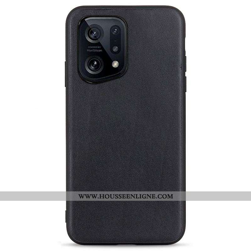 Coque Oppo Find X5 Cuir