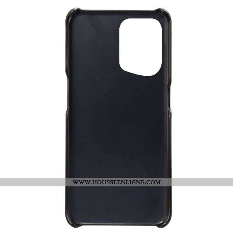 Coque Oppo Find X5 Effet Cuir Porte-Cartes