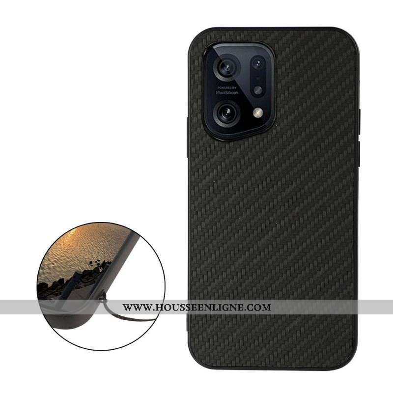 Coque Oppo Find X5 Fibre Carbone