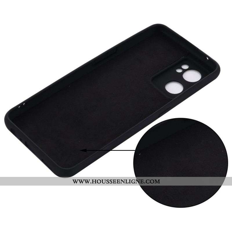 Coque Oppo Find X5 Lite 5G Silicone Liquide avec Lanière