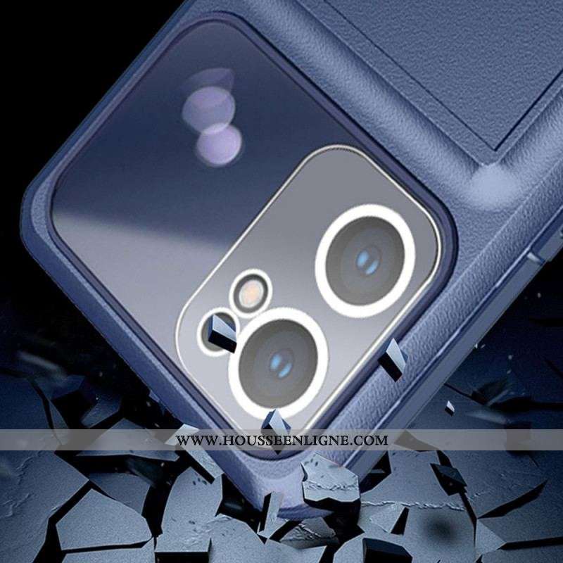Coque Oppo Find X5 Lite Anneau-Support et Porte-Carte