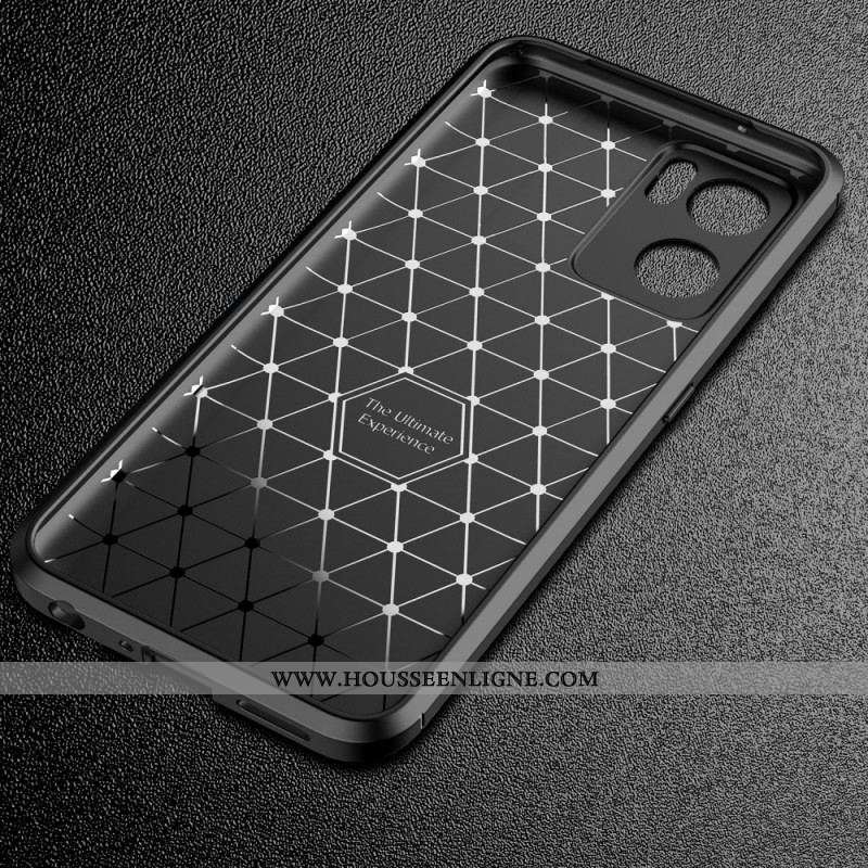 Coque Oppo Find X5 Lite Fibre Carbone Brossée