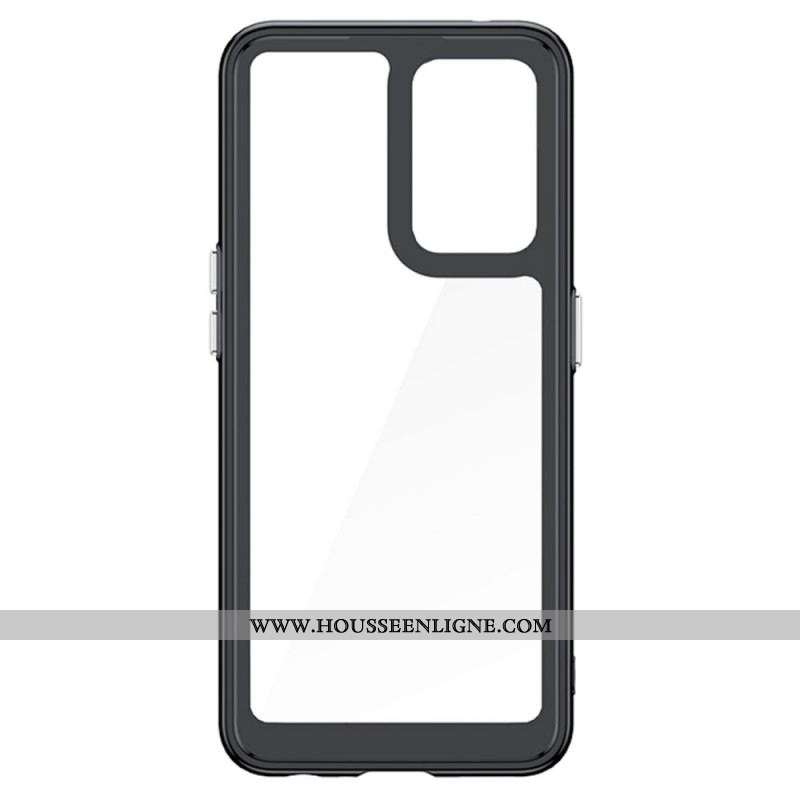 Coque Oppo Find X5 Lite Hybride Rebords Colorés Transparents