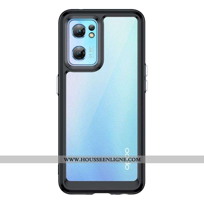 Coque Oppo Find X5 Lite Hybride Rebords Colorés