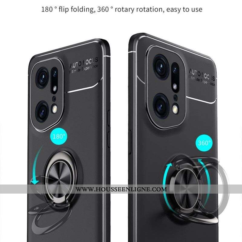 Coque Oppo Find X5 Pro Anneau Rotatif