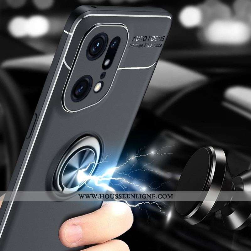 Coque Oppo Find X5 Pro Anneau Rotatif