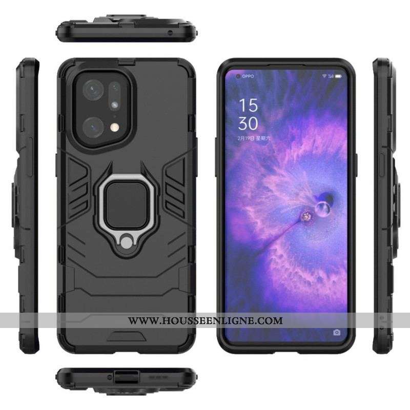 Coque Oppo Find X5 Pro Ring Résistante