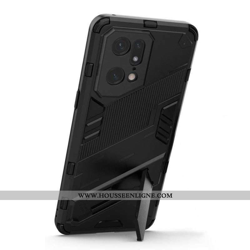 Coque Oppo Find X5 Pro Support Amovible Deux Positions Mains Libres