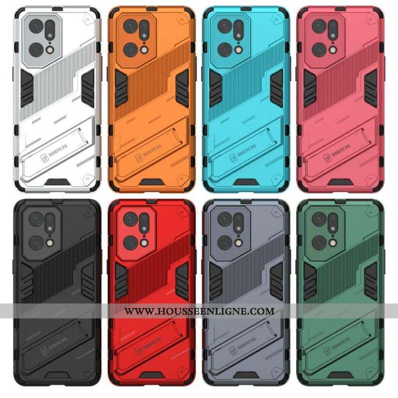 Coque Oppo Find X5 Pro Support Amovible Deux Positions Mains Libres