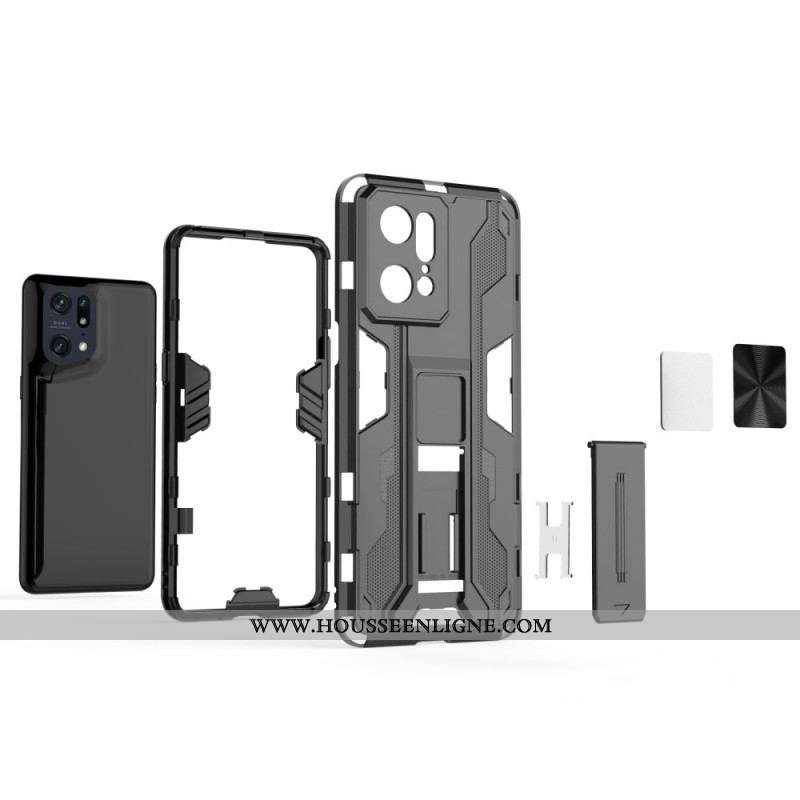 Coque Oppo Find X5 Pro Support Amovible Vertical et Horizontal