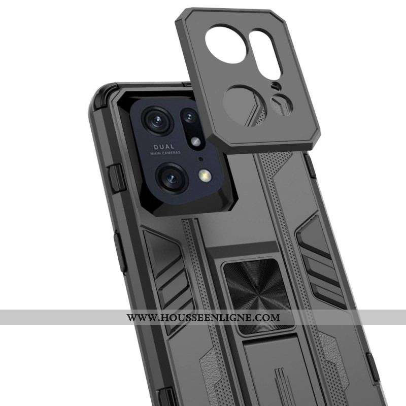 Coque Oppo Find X5 Pro Support Amovible Vertical et Horizontal