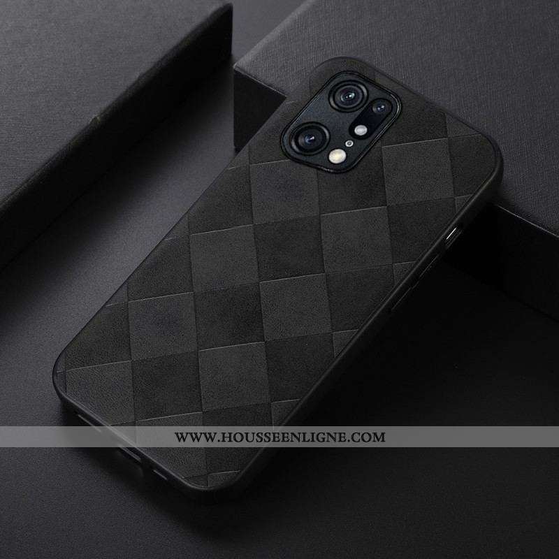 Coque Oppo Find X5 Pro Texture Tissée