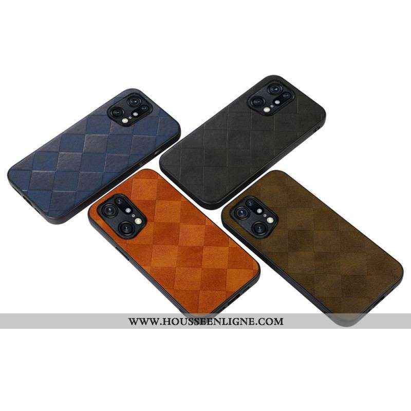 Coque Oppo Find X5 Pro Texture Tissée