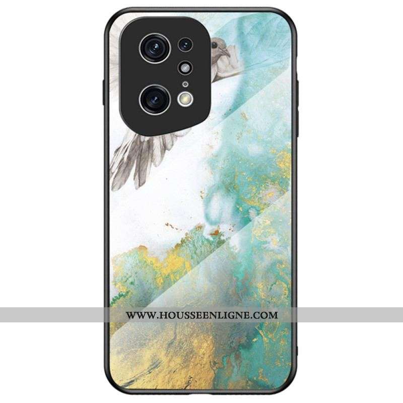 Coque Oppo Find X5 Pro Verre Trempé Marble Colors