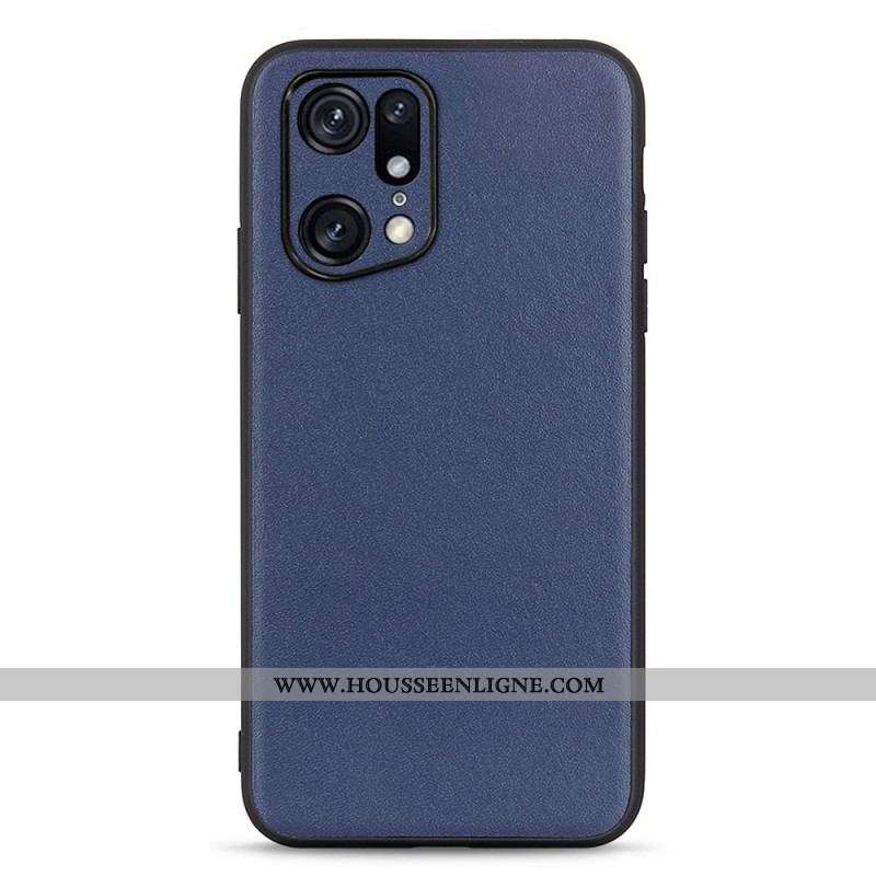 Coque Oppo Find X5 Pro Véritable Cuir