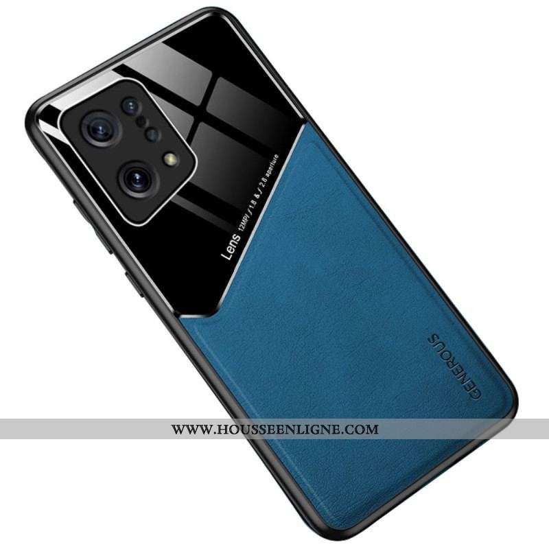 Coque Oppo Find X5 Simili Cuir Haut de Gamme