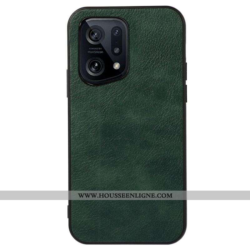 Coque Oppo Find X5 Style Cuir Litch