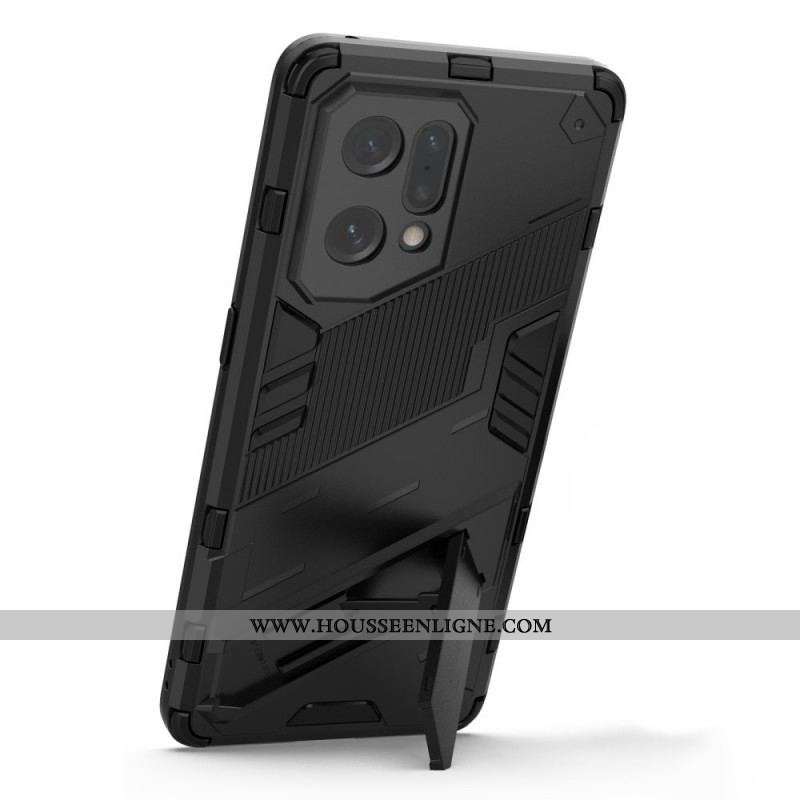 Coque Oppo Find X5 Support Amovible Deux Positions Mains Libres