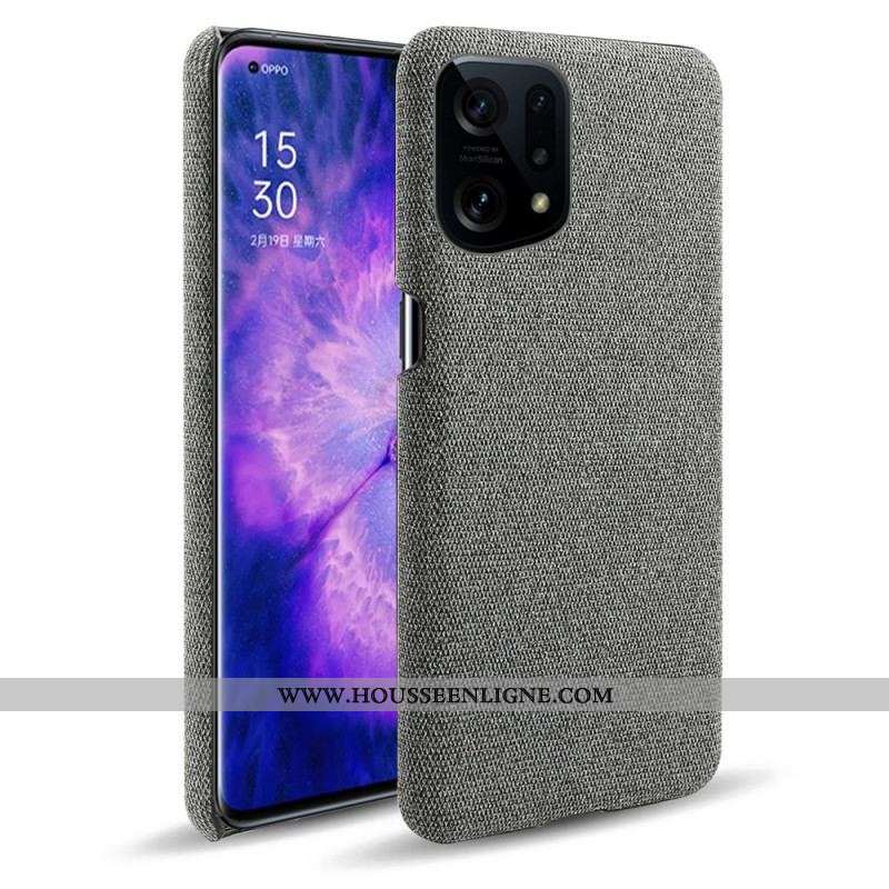 Coque Oppo Find X5 Tissu Chic