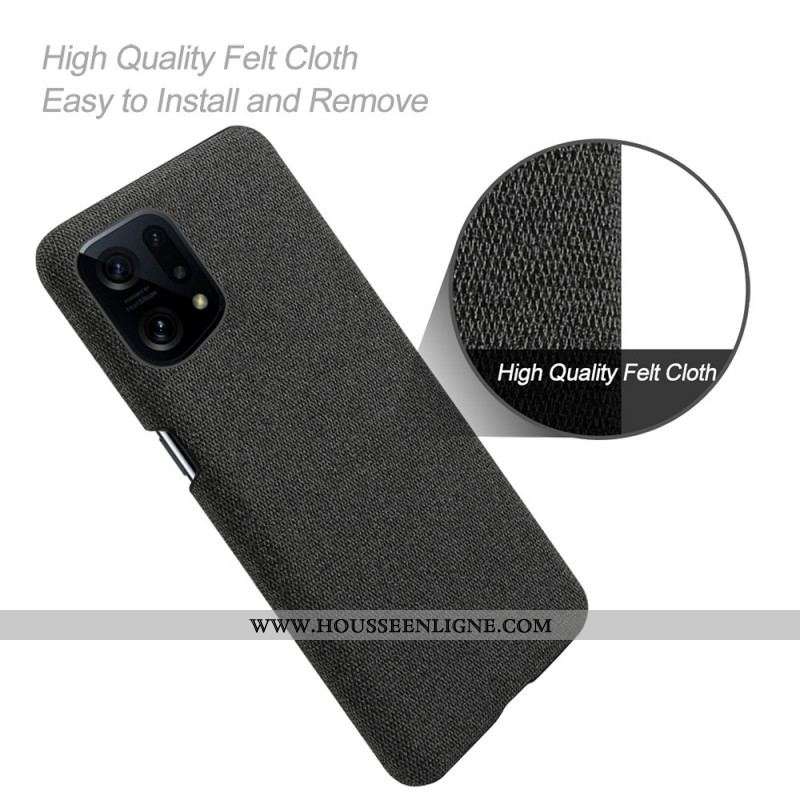 Coque Oppo Find X5 Tissu Chic