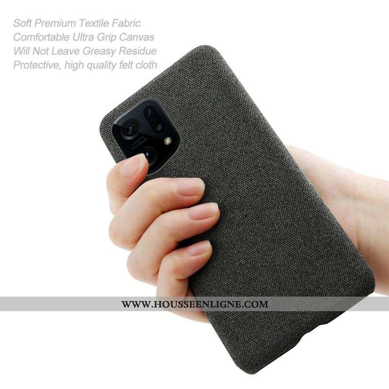 Coque Oppo Find X5 Tissu Chic