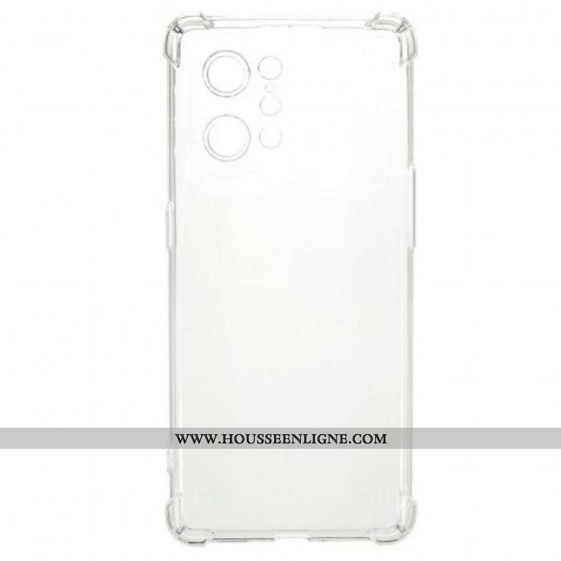 Coque Oppo Find X5 Transparente Coins Renforcés