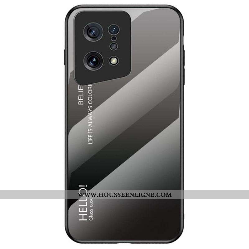 Coque Oppo Find X5 Verre Trempé Hello
