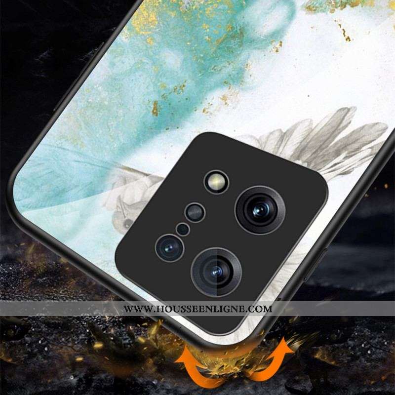 Coque Oppo Find X5 Verre Trempé Marbre Colorés