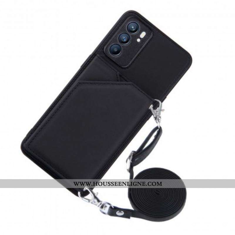 Coque Oppo Reno 6 5G Bandoulière Porte-cartes