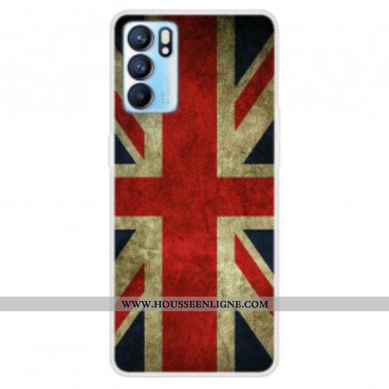 Coque Oppo Reno 6 5G Drapeau Anglais