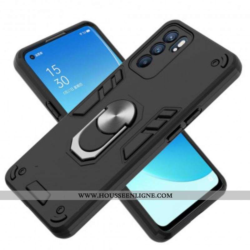 Coque Oppo Reno 6 5G Détachable Anneau-Support