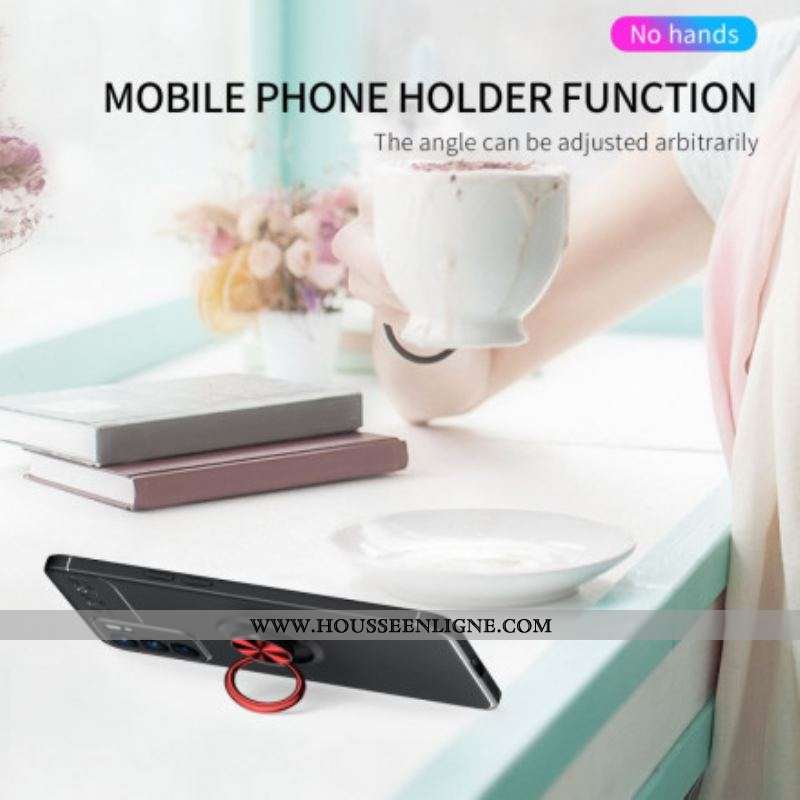 Coque Oppo Reno 6 5G Détachable avec Anneau Support