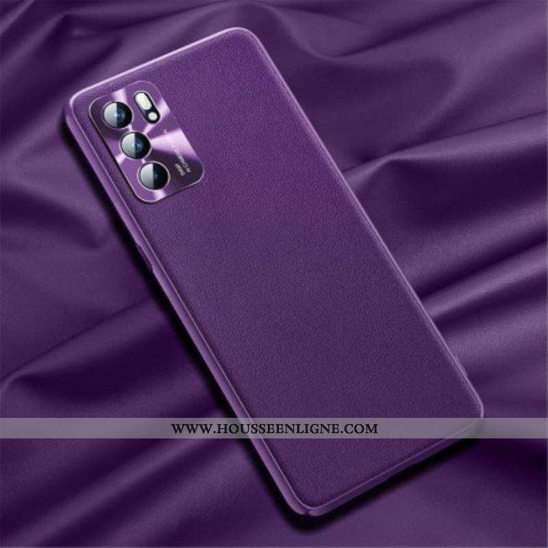 Coque Oppo Reno 6 5G Effet Cuir Prestige