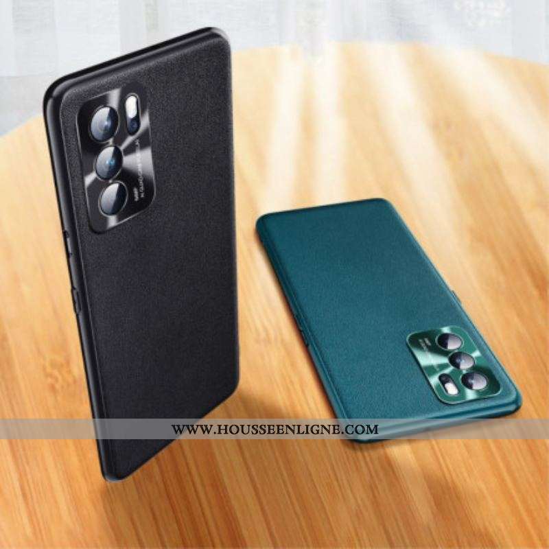 Coque Oppo Reno 6 5G Effet Cuir Prestige