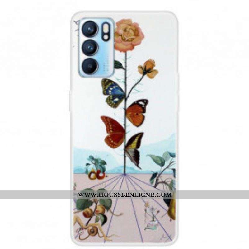 Coque Oppo Reno 6 5G Papillons de la Nature