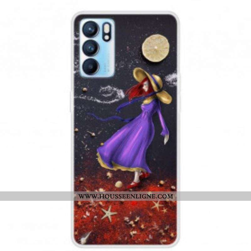 Coque Oppo Reno 6 5G Promenade de Jeune Fille