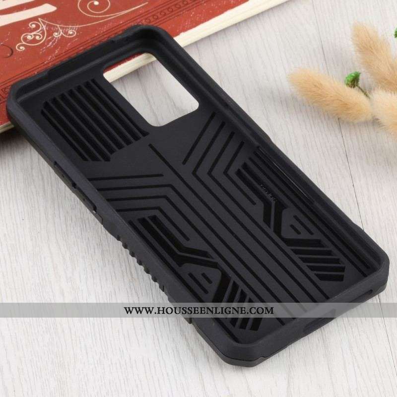 Coque Oppo Reno 6 5G Robot avec Pince Ceinture