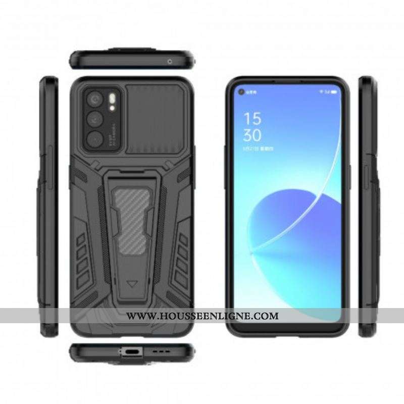 Coque Oppo Reno 6 5G Support Deux Positions Mains Libres