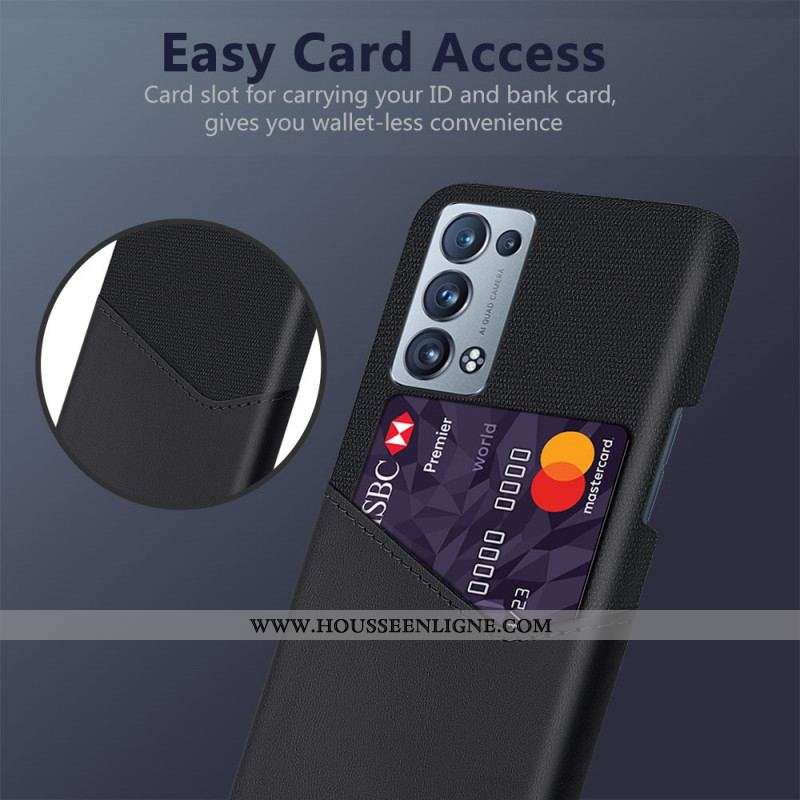 Coque Oppo Reno 6 PRo 5G Porte-Carte Accès Facile